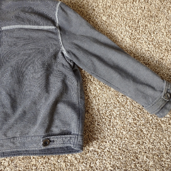 Free People Railroad Stripe Asymmetric Moto Jacket Size Medium Hit The Slopes - Picture 14 of 14